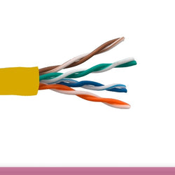 Cat5e Ethernet Bulk Cable - Solid, 350Mhz, UTP, CMP, Plenum, Pure Bare Copper Wire, 24AWG, 1000ft - Cable Enterprise