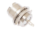 UHF Female Bulkhead Teflon Silver CZ409TS - Cable Enterprise 