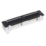 Cat.6 ethernet 12 Port Patch Panel with Bracket - Cable Enterprise 