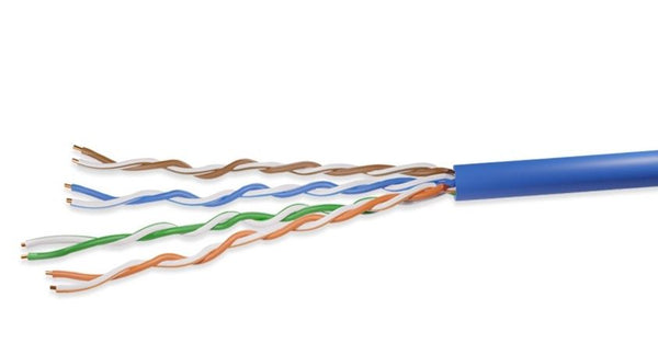 Cat5E Ethernet Bulk Cable - Solid, 350Mhz, UTP, CMR, Riser Rated, Pure ...