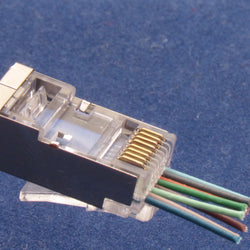 RJ45 Shielded Pass Thru Connector for Cat.6 Cable - Cable Enterprise 